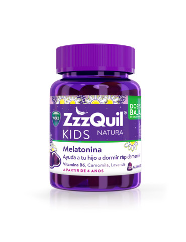 ZZZQUIL NATURA KIDS 30 GUMMIES SABOR FRUTOS DEL BOSQUE