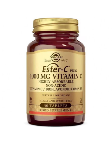 SOLGAR ESTER C PLUS 1000 MG 30 COMP