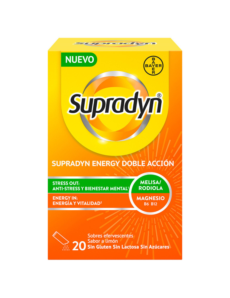SUPRADYN ENERGY DOBLE ACCION 20 SOBRES EFERVESCENTES