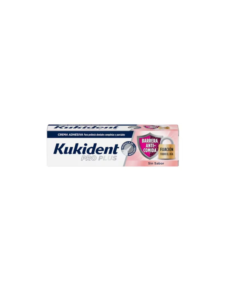 KUKIDENT PRO PLUS BARRERA ANTICOMIDA CREMA ADH SIN SABOR 40 G