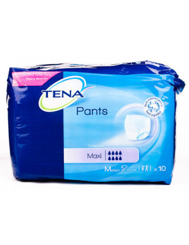 TENA PANTS MAXI MEDIANO 10 UN
