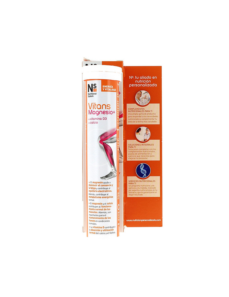 NS VITANS MAGNESIO+ 15 COMP EFERVESCENTES