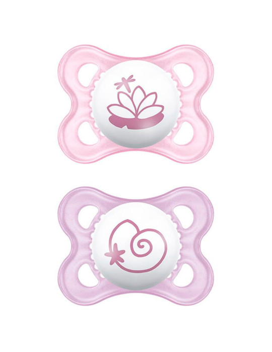 CHUPETE SILICONA MAM ORIGINAL 0-6 M PACK DOBLE ROSA