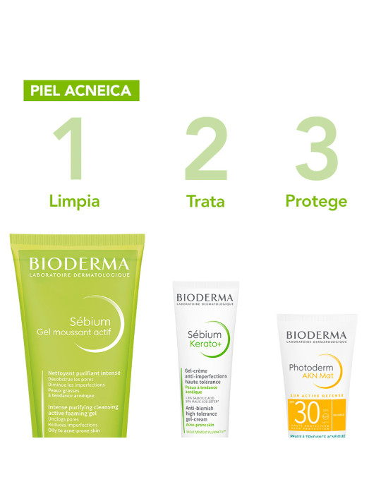 SEBIUM GEL MOUSSANT ACTIF 1 TUBO 200 ML