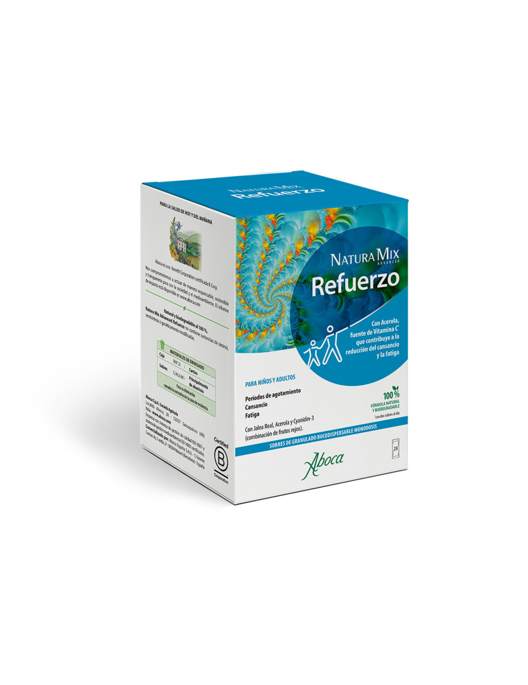 ABOCA NATURA MIX ADVANCED REFUERZO 20 + 8 SOBRES MONODOSIS BUCODISPERSABLES 2,5 G
