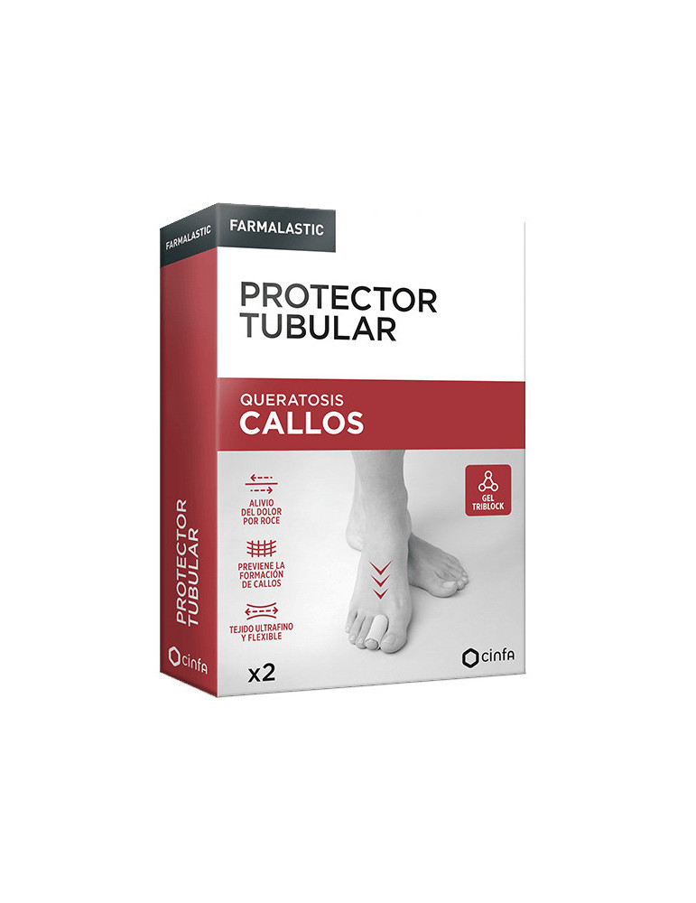 PROTECTOR TUBULAR CALLOS FARMALASTIC 2 UNIDADES TALLA UNICA