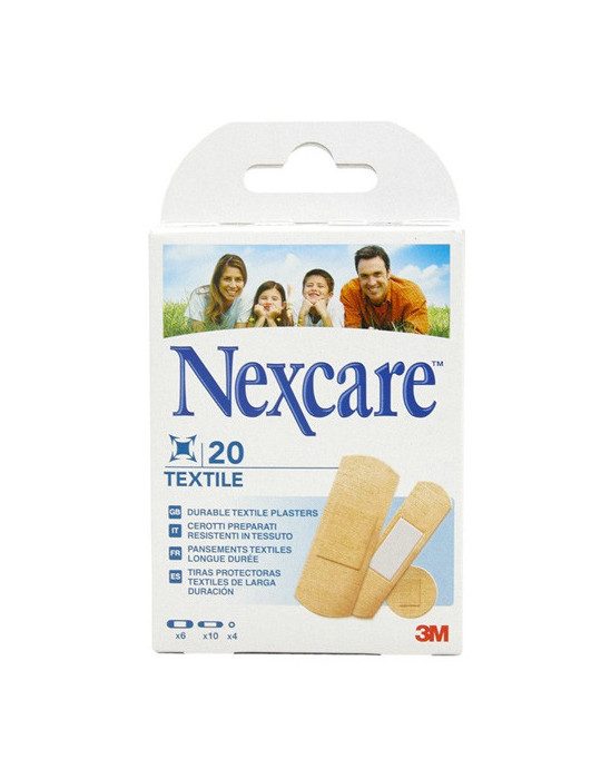 NEXCARE TEXTIL 20 TIRAS SURTIDAS