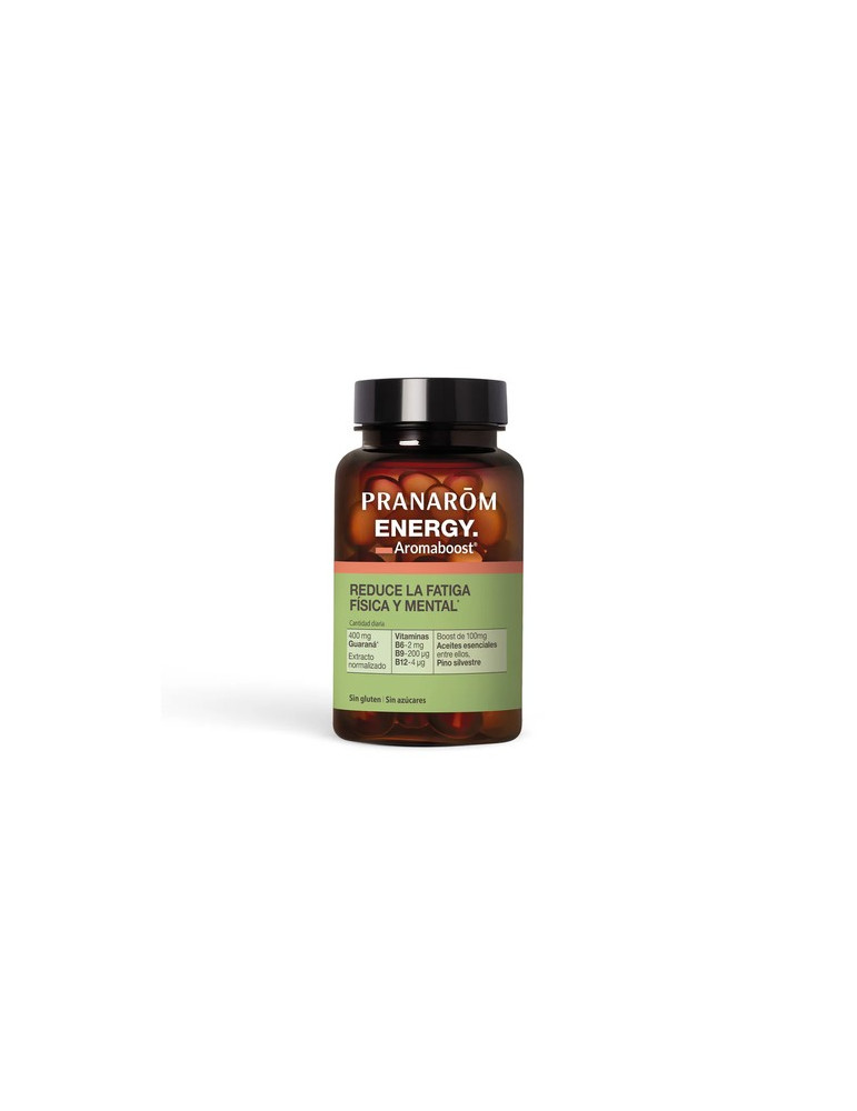 AROMABOOST ENERGY REDUCE LA FATIGA FISICA Y MENTAL 60 CAPSULAS