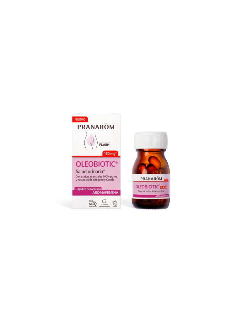 PRANAROM OLEOBIOTIC AROMAFEMINA FLASH 150 MG 15 CAPSULAS