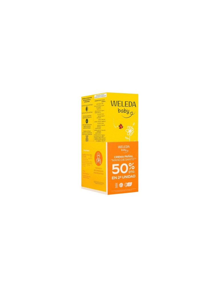 WELEDA DUPLO CREMA PAÑAL BEBE CALENDULA 75 ML (2¬ UD 50