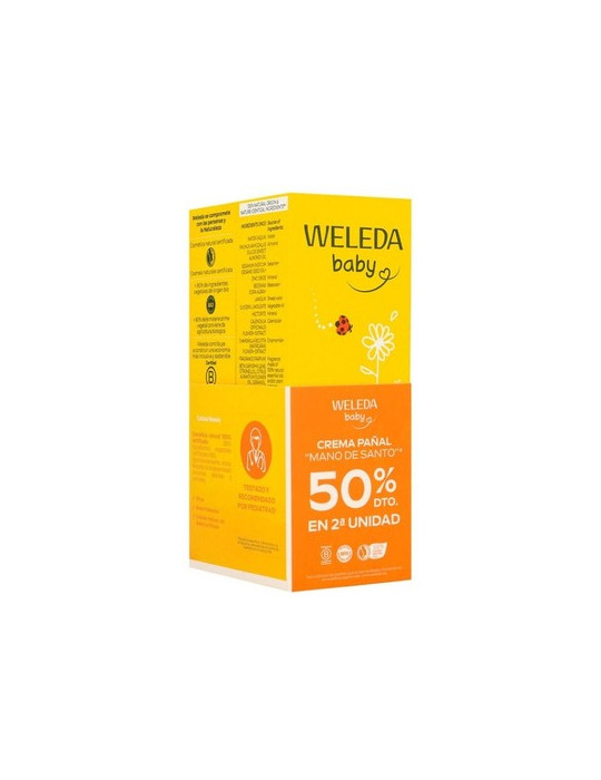 WELEDA DUPLO CREMA PAÑAL BEBE CALENDULA 75 ML (2¬ UD 50