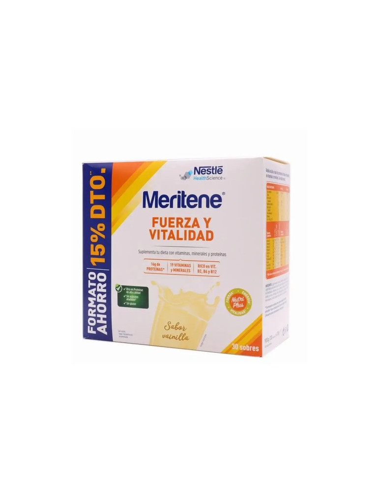 MERITENE VAINILLA 30 SOBRES PACK AHORRO