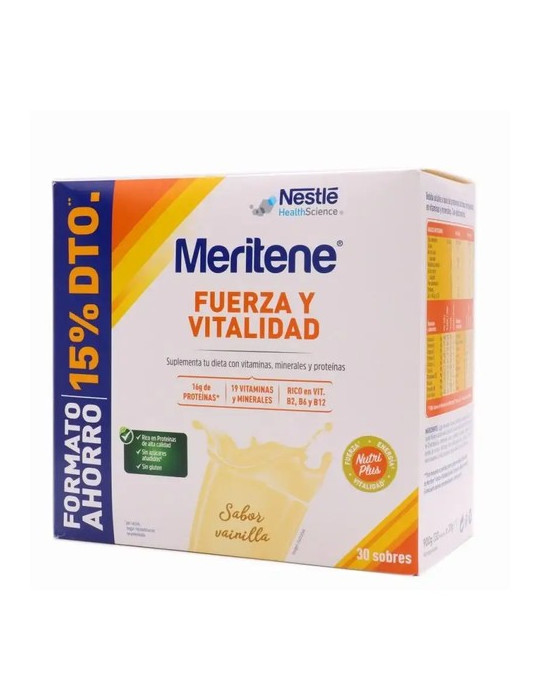 MERITENE VAINILLA 30 SOBRES PACK AHORRO