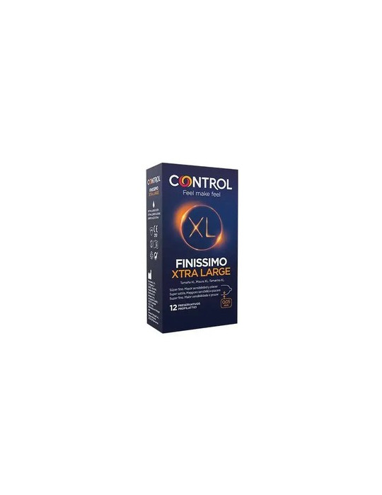 CONTROL FINISSIMO XL PRESERVATIVOS 12 U