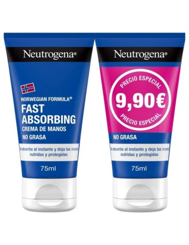 NEUTROGENA CREMA DE MANOS RAPIDA ABSORCION 75 ML 2 UNIDADES