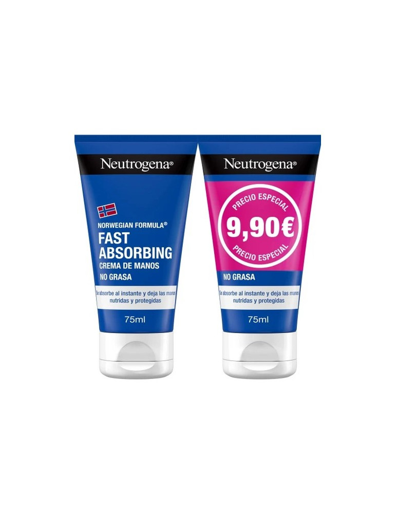 NEUTROGENA CREMA DE MANOS RAPIDA ABSORCION 75 ML 2 UNIDADES