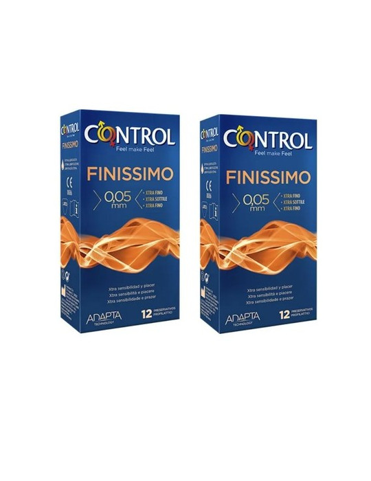 CONTROL FINISSIMO PRESERVATIVOS 12 U 2 ENVASES DUPLO