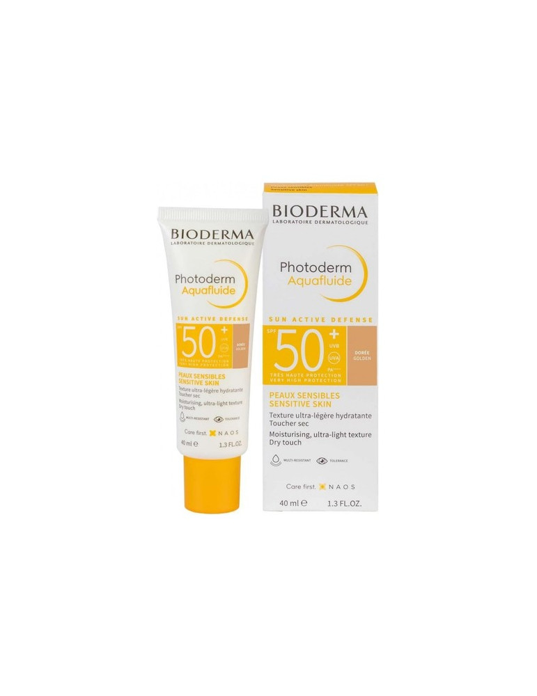 PHOTODERM MAX SPF 50+ AQUAFLUIDO DORADO BIODERMA 1 ENVASE 40 ML COLOR DORADO