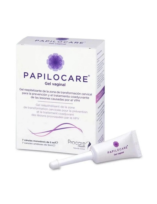 PAPILOCARE GEL VAGINAL 7 CANULAS 5 ML