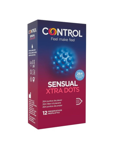 CONTROL XTRA DOTS SENSATION PRESERVATIVOS 12 U
