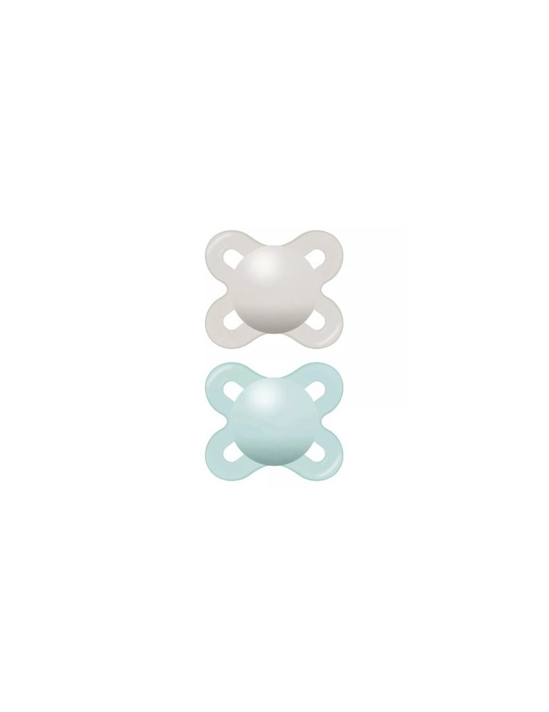 CHUPETE SILICONA MAM START 0-2 M AZUL-GRIS