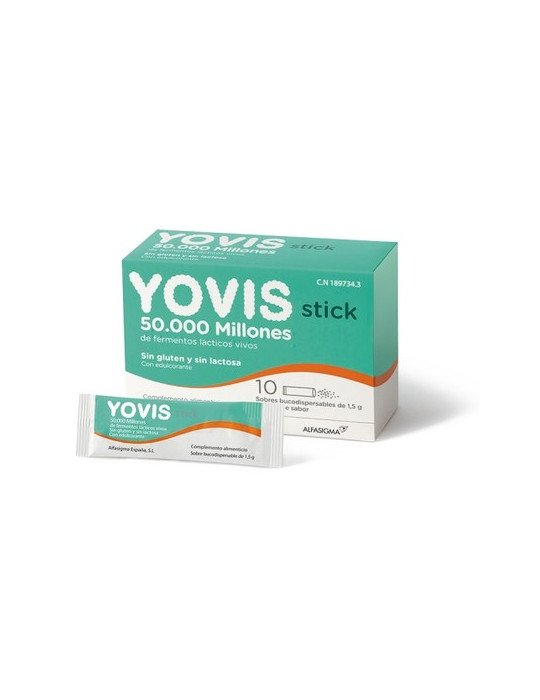 YOVIS 10 STICK BUCODISPERSABLES 1,5 G
