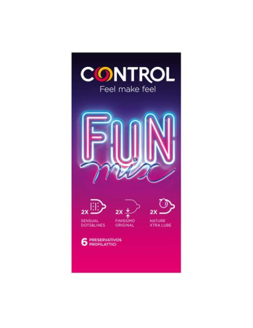 CONTROL FUN PRESERVATIVOS MIX 6 U