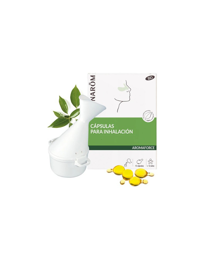 PRANAROM AROMAFORCE CAPSULAS PARA INHALACION BIO 15 CAPSULAS