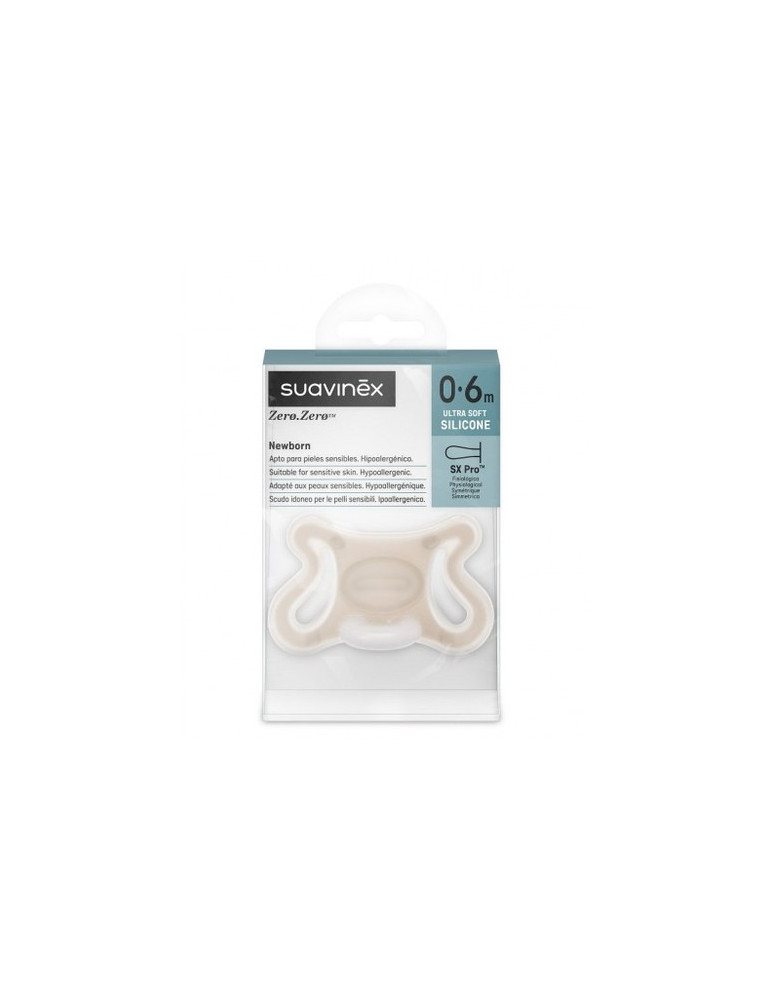 CHUPETE ZERO ZERO SILICONA FISIOLOGICO SUAVINEX SX PRO 0 - 6 MESES 1 UNIDAD