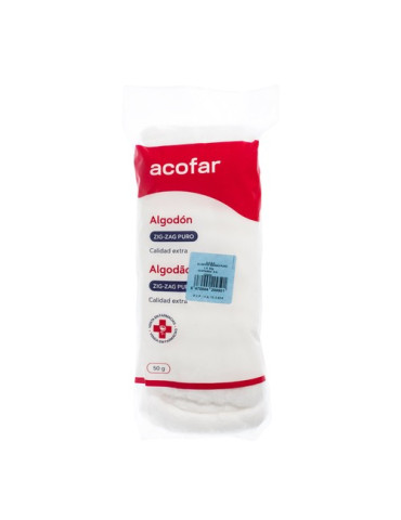 ALGODON ZIG-ZAG PURO ACOFAR 1 PAQUETE 100 G
