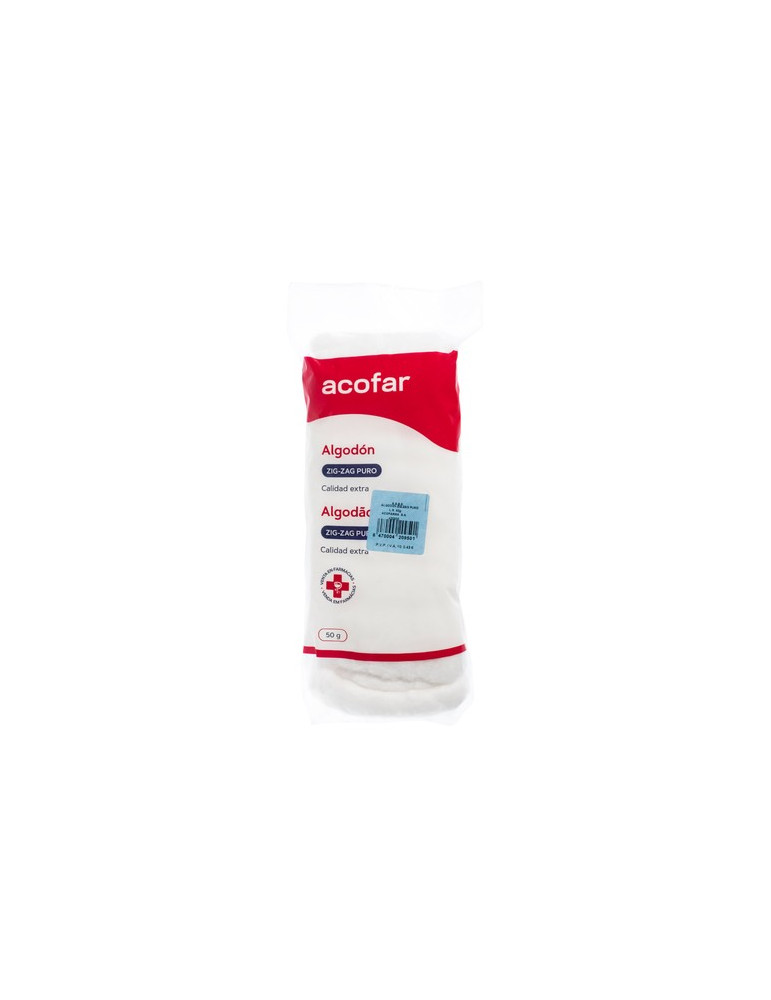 ALGODON ZIG-ZAG PURO ACOFAR 1 PAQUETE 100 G