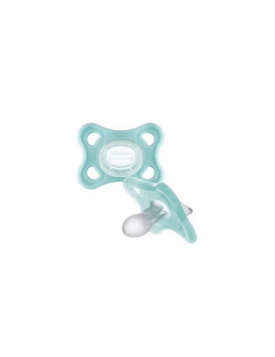 CHUPETE SILICONA MAM COMFORT 3-12 MESES 2 UNIDADES COLOR VERDE PACK DOBLE