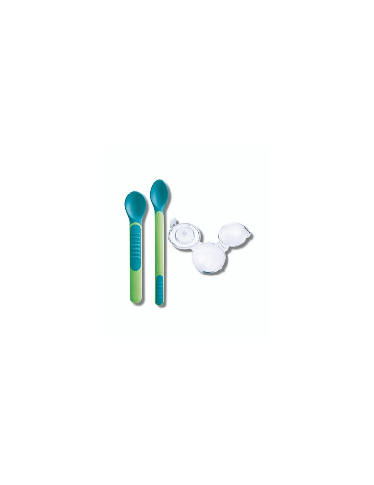 MAM HEAT SENSITIVE SPOON & COVER MAM CUCHARA NEUTRO