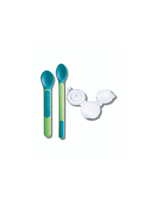 MAM HEAT SENSITIVE SPOON & COVER MAM CUCHARA NEUTRO