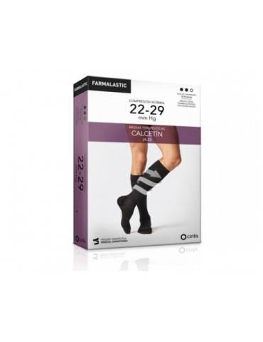 FARMALASTIC CALCETIN TERMICO COMP NORMAL T-M NEGRO