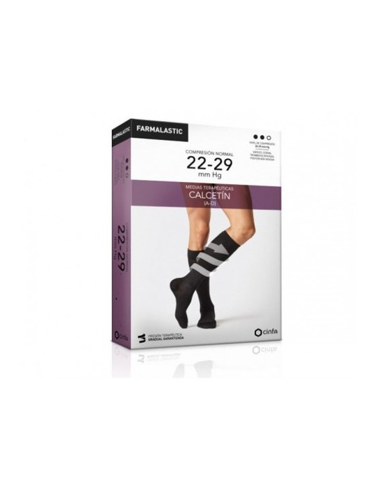 FARMALASTIC CALCETIN TERMICO COMP NORMAL T-M NEGRO