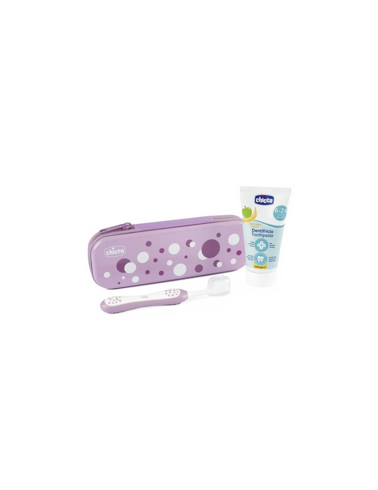 CHICCO SET DENTAL HIGIENE INFANTIL 3 - 6 AÑOS COLOR ROSA