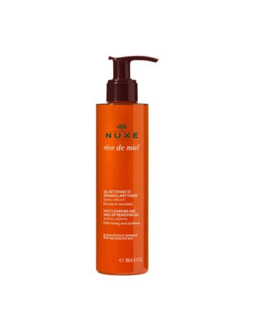 NUXE REVE DE MIEL GEL NETTOYANT ET DEMAQUILLANT VISAGE PIELES SECAS Y SENSIBLES
