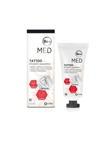 BE+ MED TATTOO EMULSION REPARADORA 1 TUBO 40 ML