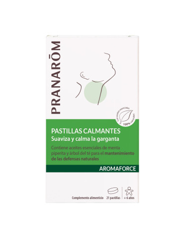 PRANAROM AROMAFORCE PASTILLAS GARGANTA 21 PASTILLAS(TOMILLO)