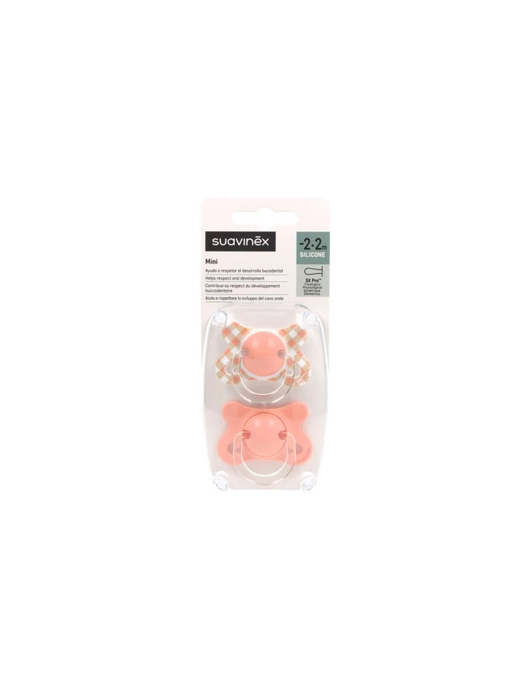 CHUPETE SILICONA FISIOLOGICO SUAVINEX FUSION 0 - 2 MESES 2 UNIDADES