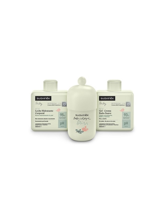 SUAVINEX BABY COLOGNE BLISS SET, LECHE HIDRATANTE, GEL CREMA BAÑO
