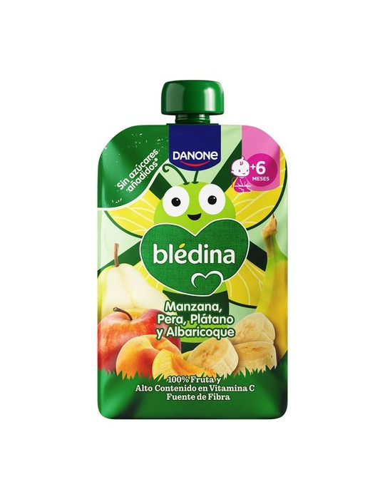 BLEDINA POUCH MANZANA PERA PLATANO Y ALBARICOQUE 1 POUCH 100 G