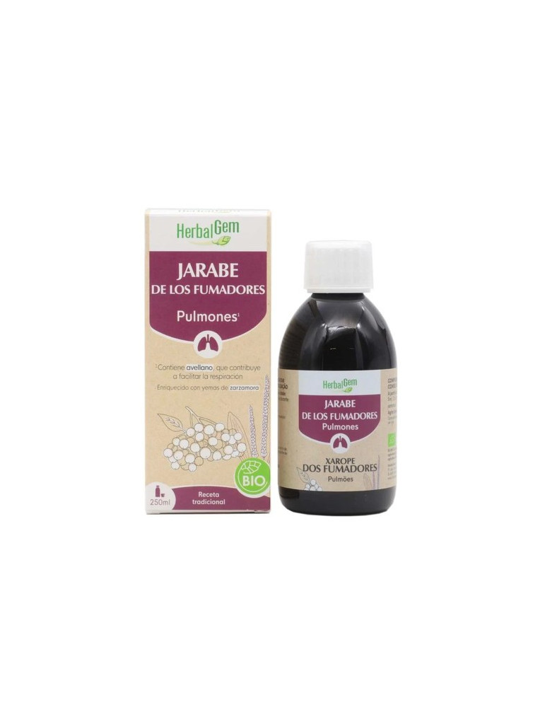 PRANAROM HERBALGEM JARABE DE LOS FUMADORES BIO 250 ML PL521/16