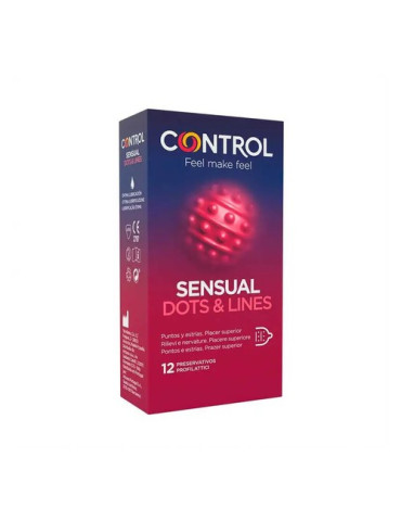 CONTROL SENSUAL DOTS LINE TOUCH& FEEL 12 U