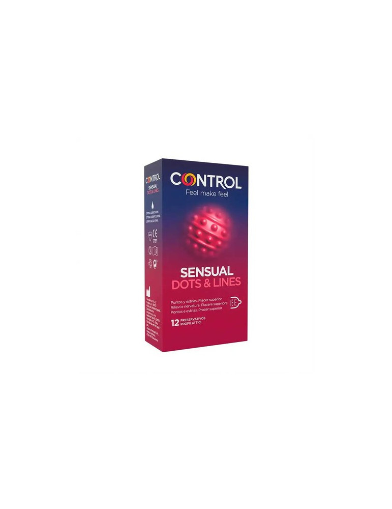 CONTROL SENSUAL DOTS LINE TOUCH& FEEL 12 U