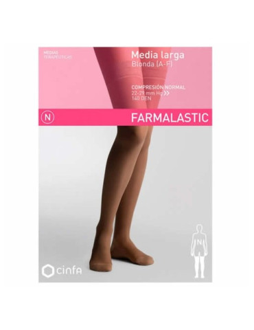 MEDIA LARGA (A-F) COMP NORMAL FARMALASTIC PUNTERA ABIERTA CAMEL T- EG