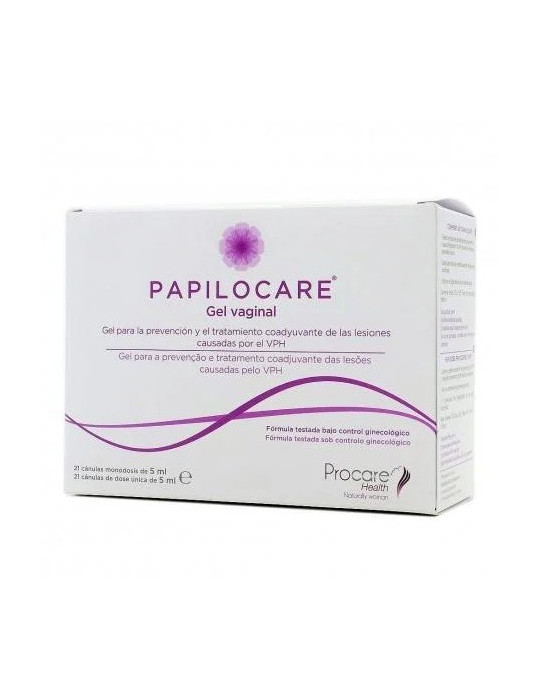 PAPILOCARE GEL VAGINAL 21 CANULAS MONODOSIS 5 ML