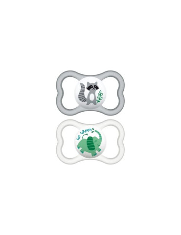 CHUPETE SILICONA MAM AIR 16+ NEUTRO PACK DOBLE