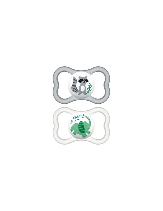 CHUPETE SILICONA MAM AIR 16+ NEUTRO PACK DOBLE